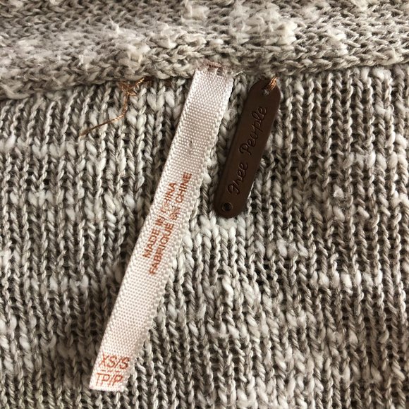 Free People Cardigan Sweater Open Front Kimono Slv - Picture 5 of 5